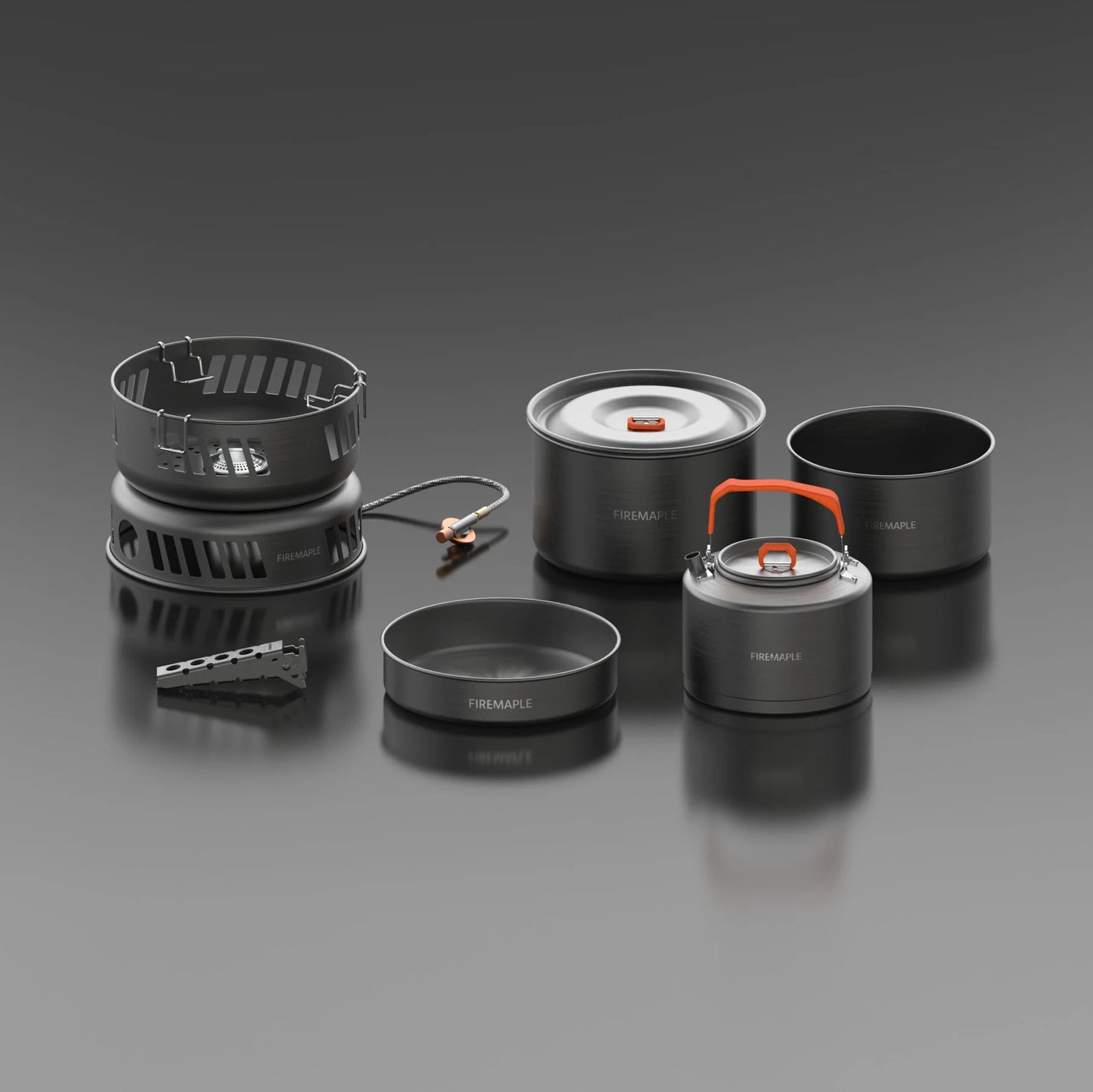 COOKING KIT WITH GAS BURNER