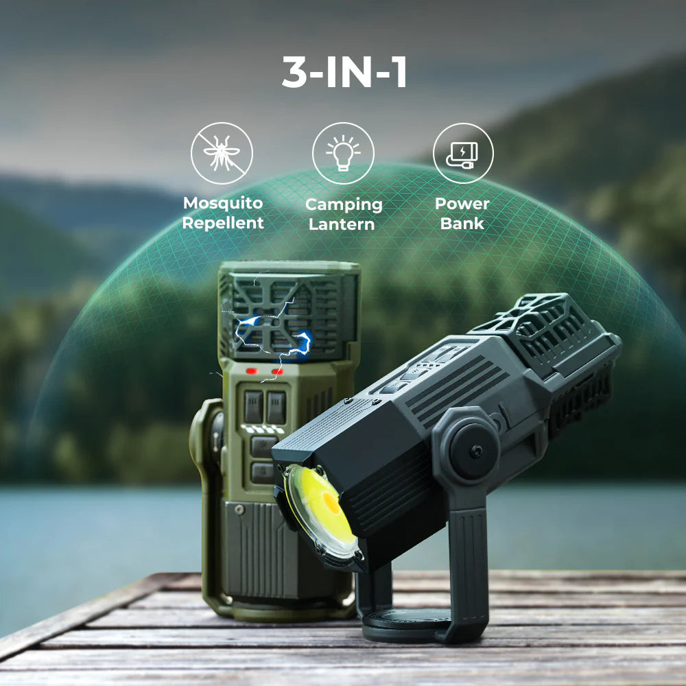 EVO REPELLER - 3-in-1 Outdoor Mosquito Repeller Lantern GREEN