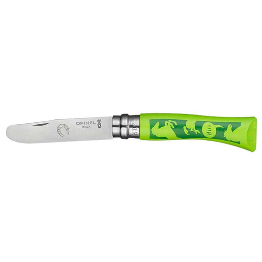 Opinel No.7 Animopinel Child knife Green