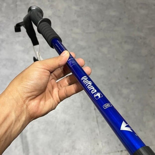 Aluminum Climbing Trekking Pole Swivel Lock Vultura VTR-TP2501 BLUE