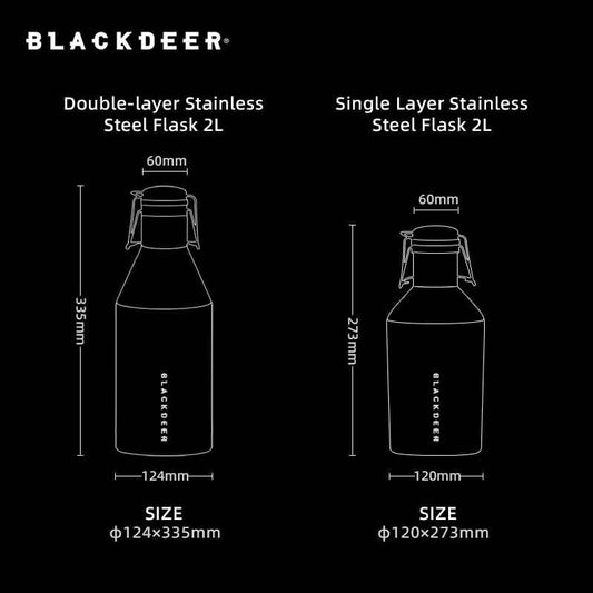 Blackdeer LARGE CAPACITY THERMOS BOTTLE DOUBLE LAYER