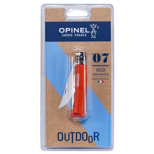 Opinel No.7 Colored Stainless Steel Red