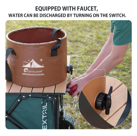 FLEX BUCKET - Foldable Waterproof Round Camping Bucket