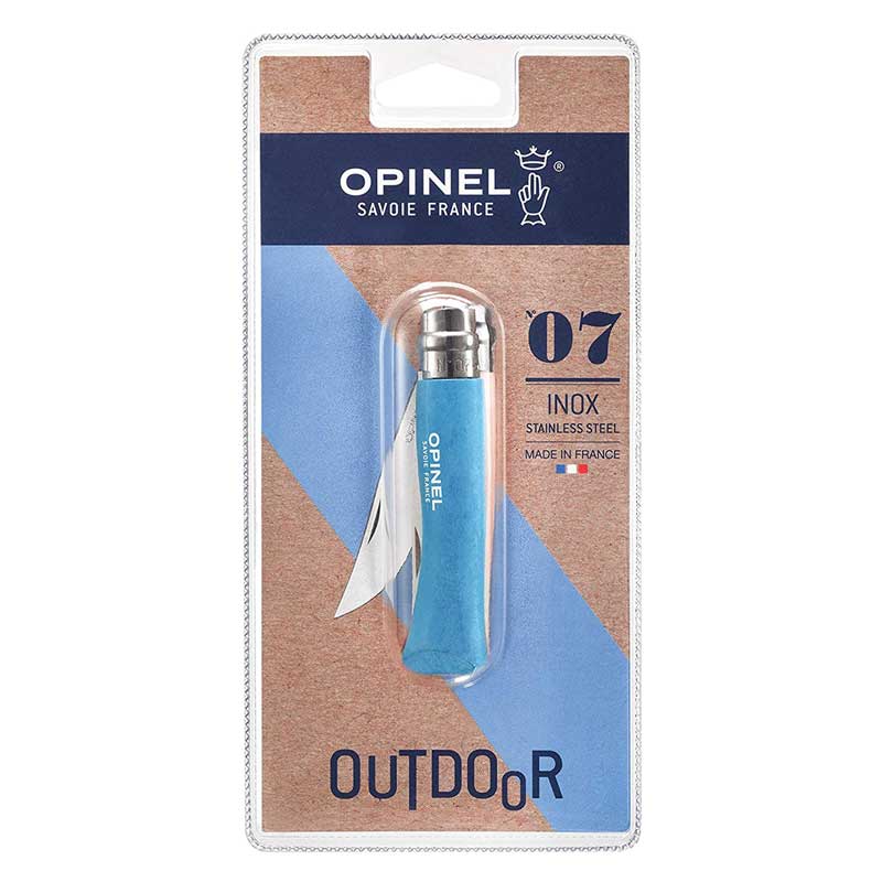 Opinel No.7 Colored Stainless Steel Blue