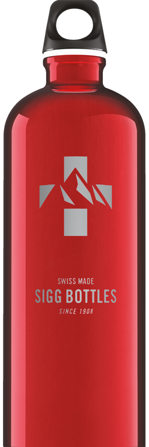 SIGG WATER BOTTLE MOUNTAIN RED 1L