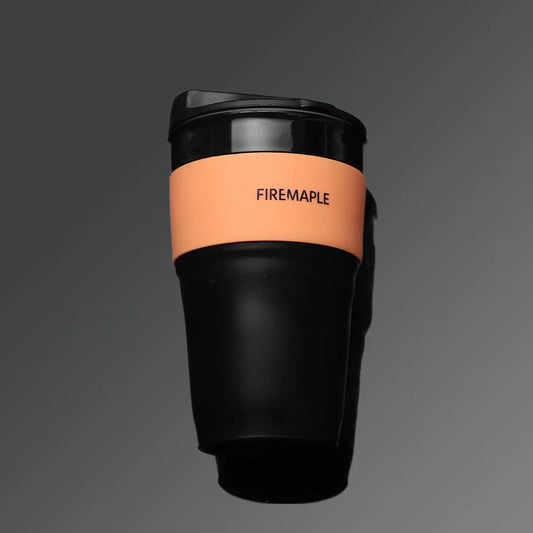 Silicone Collapsible Coffee Cup 350ml orange