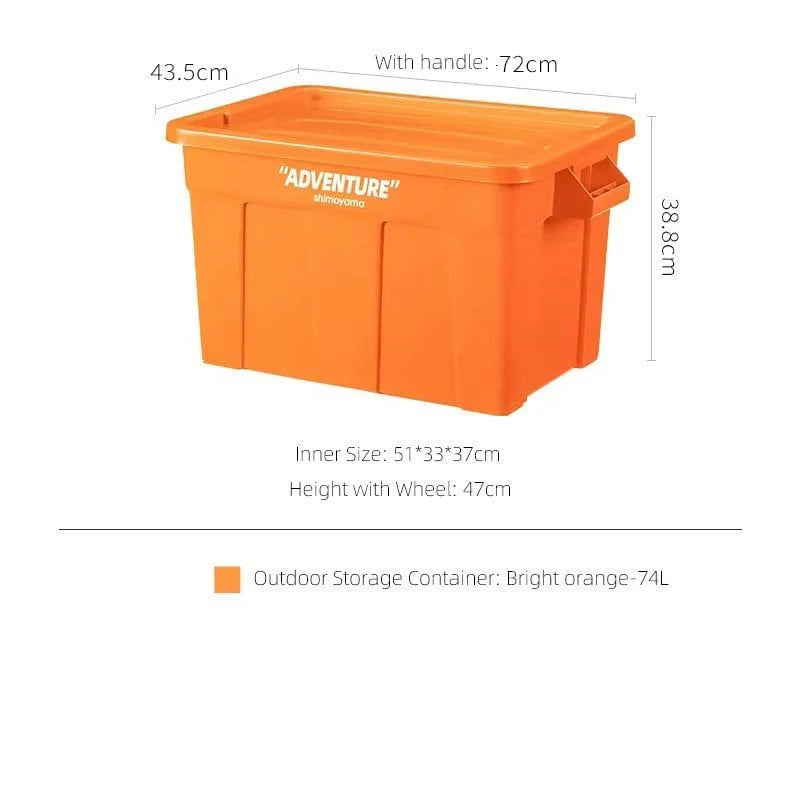 SHIMOYAMA CAMPING BOX 74L ORANGE