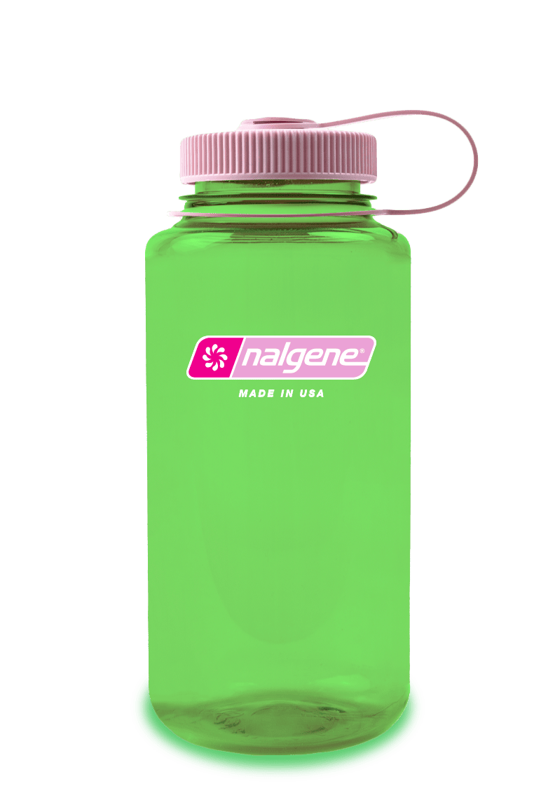 32oz Wide Mouth Gracie Green Bottle