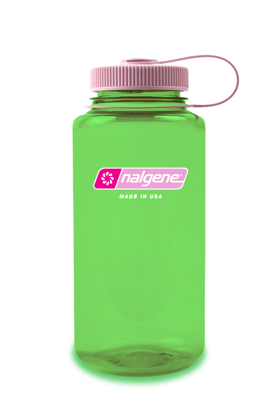 32oz Wide Mouth Gracie Green Bottle